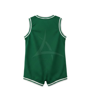 Combinaison pour bébé style maillot de basket, vêtements en coton doux pour nouveau-nés et tout-petits - Product Image 2