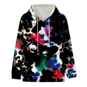 Sweats à capuche graphiques pour hommes Sweat à capuche pour hommes Sweat à capuche couleur avec cordon de serrage Sweat à capuche pour hommes avec poche Noir - Product Image 2