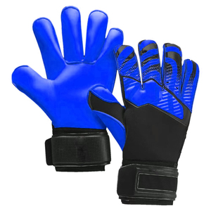 Guantes de Fútbol Personalizados con Corte Híbrido Amarillo con Diseño de Rayas de Tigre Negro, Palma Acolchada, Guantes de Portero de Fútbol - Product Image 3