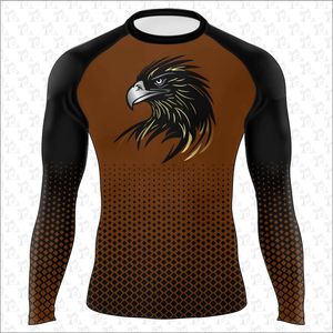 Camisetas de manga larga para hombre, ropa de compresión personalizada, protector de sarpullido Mma - Product Image 3