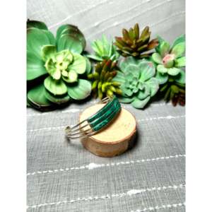 Jamie Johnson Malachite & Sterling <b>Silver</b> Fashion <b>Cuff</b> <b>Bracelet</b> - Product Image 2