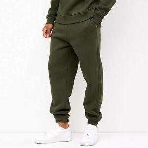 Ensemble de jogging décontracté en polaire Tech en coton pour hommes personnalisé grande taille pour Streetwear lourd à imprimé bouffant pour le printemps 100% coton - Product Image 2