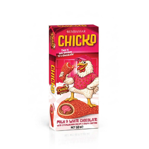 Chocolate Blanco y con Leche de Primera Calidad con Cubierta Crujiente, Delicia Gourmet, Crujiente y Delicioso - Product Image 1