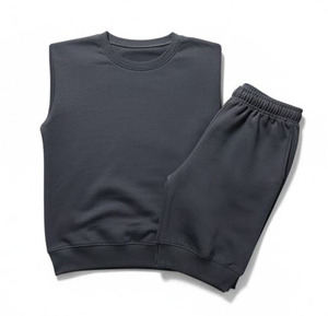 Smooth Finish French Terry Tracksuit Heavyweight Plain Blank Hoodie Jogger Set USA Market Trending Apparel Wholesale Top - Product Image 5