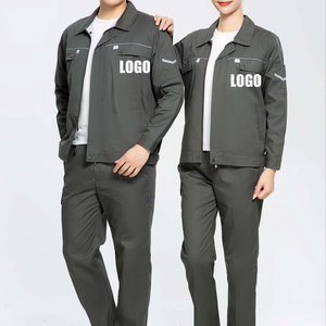 Vêtements de travail, uniformes, nouvelle veste et pantalon, manches longues, unisexe, vêtements de sécurité, multi-poches, haute visibilité, résistant au feu, polyester - Product Image 1
