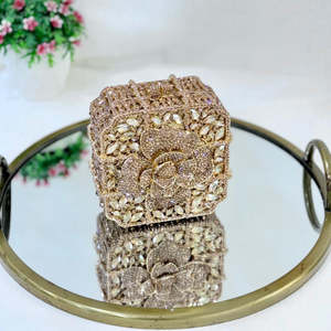 Bridal Classic Fashion Crystal Pearl Evening Clutch Handbag Wedding Party Luxury Rhinestone Ladies Designer Bag - Product Image 2