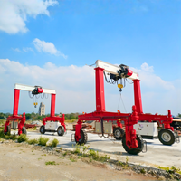 Grue à portique électrique à pneus en caoutchouc à forte capacité de charge, système de direction flexible, grue RTG pour l'industrie du transport ferroviaire
