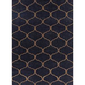 พรมอินดัสบาร์ ADWP-13029 สีเทา-ดำ ลายทอแบน โพลีเอสเตอร์ ลายคิลิม ลายทาง ลายปะติด ลายแบบนามธรรม สำหรับตกแต่งบ้าน รูปทรงสี่เหลี่ยมผืนผ้า พรมปอกระเจา - Product Image 1