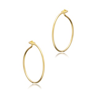 Plain Simple Design 20 mm <b>Hoop</b> Earrings Wholesale Turkish Handmade 925 Sterling <b>Silver</b> Jewelry - Product Image 3