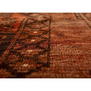 Tapis en laine Kiaan grande surface Pae-5200 rouge-orange noué à la main, géométrique abstrait, pour entrée, couloir, rectangulaire 9x12 po - Product Image 3