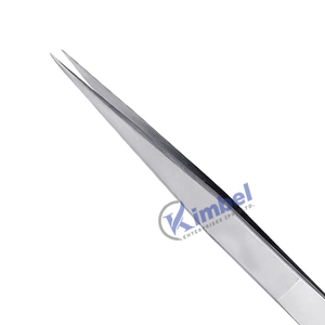 Pinces à épiler pour extensions de cils en acier inoxydable personnalisées avec étiquette privée, forme droite en I, pointes pour cils volumineux, pinces à épiler isolantes - Product Image 4