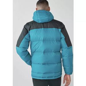 Chaqueta acolchada lisa en blanco cortavientos con logotipo personalizado para hombre, chaquetas acolchadas multicolores para hombre - Product Image 4