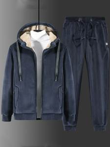 Vente flash - Survêtements unisexes personnalisés respirants et légers en molleton avec capuche - Ensemble de vêtements de sport pour homme pour l'hiver - Product Image 2