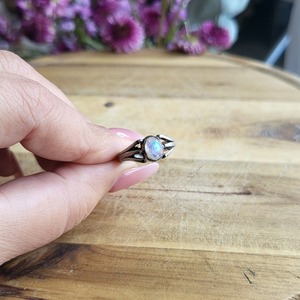 Anillo giratorio de piedra lunar de Plata de Ley 925, anillo de Plata de Ley 925, anillo de regalo de boda, anillo de promesa de Navidad hecho a mano - Product Image 2