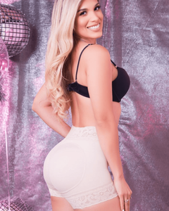 Pantalones cortos de plástico de encaje a la cadera Fajas colombianas pecho abierto moldeador de alta compresión aplanar <span class=keywords><strong>Abdomen</strong></span> Control de barriga fajas cintura - Product Image 4