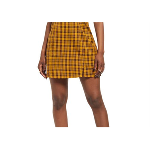 BP. Minivestito Preppy in Tessuto per l'Ufficio, Marrone a Quadri e Pois, Traspirante ed Elegante, Taglia L - Perfetto per Feste Diurne con Volant - Product Image 3