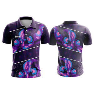 Polo unisexe en tissu à séchage rapide de qualité supérieure Sublimation respirante Conception personnalisée avec logo avant pour événements Vêtements de l'équipe Services OEM - Product Image 4