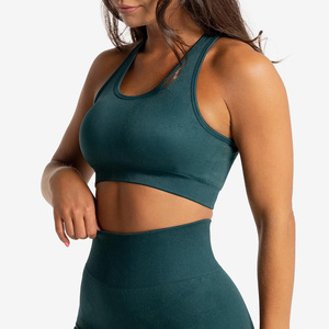 Soutien-gorge de sport respirant à compression élevée pour femmes avec option de logo personnalisé sur le devant, vêtements de sport pour le yoga et la salle de sport - Product Image 3