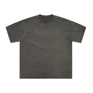 Camiseta Personalizada con Lavado Ácido, Estilo Vintage, Desgastada, de Algodón, Unisex, Streetwear, Camiseta Moderna de Gran Tamaño para Hombre 2026 - Product Image 3