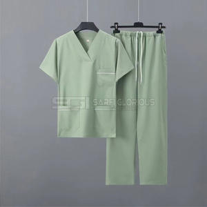 Uniforme Médico para Hombre a Precio Razonable, Última Moda en Uniformes Médicos, Conjuntos de Uniformes Médicos con Cuello Alto y Manga Corta, Diseños Únicos - Product Image 5