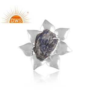 ร้อนขายดี925เงิน Labradorite พลอยดอกไม้รูปแบบแหวนเครื่องประดับผู้ผลิต - Product Image 3