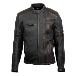 Chaquetas Vaqueras de Cuero Verde Desgastado para Hombre, Precio Ajustable, Fabricación Profesional, Chaquetas de Cuero de la Mejor Calidad - Product Image 5