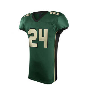 Uniforme fait sur commande de football américain de douille courte respirable légère avec la conception simple de couleur - Product Image 2