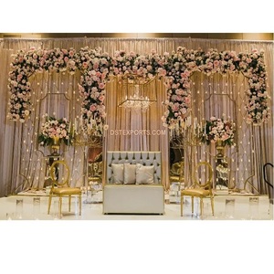 Hermosa fiesta de recepción escenario vela decoración de pared último estilo vela pared para boda diseño moderno boda vela pared escenario - Product Image 1