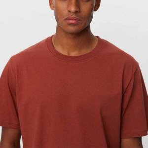 T-shirts oversize en coton peigné respirant, logo personnalisé, 100% coton, col rond uni, pour hommes et femmes - Product Image 1