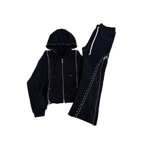 Dernier style de survêtements en strass pour femmes Services OEM Survêtements en strass pour femmes Top fabricant Survêtements en strass pour femmes - Product Image 2