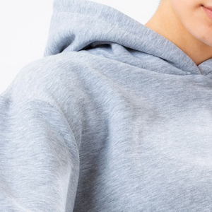 2025 Top de moda para mujer, Top corto informal para exteriores, Sudadera con capucha, manga larga de invierno, cuello con capucha multicolor, venta al por mayor - Product Image 5