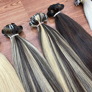 Extensions de cheveux humains de qualité supérieure, lisses, colorées, alignées sur les cuticules, sans perte ni nœuds, vente en gros au Vietnam - Product Image 6