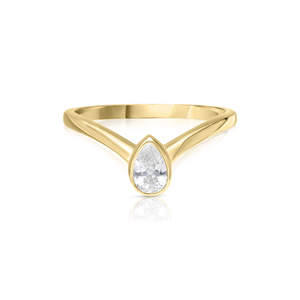 Anillo de Plata de Ley 925 Ajustable para Mujer, con Dos Piedras de Forma Mixta Cuadrada y Pera, Diseño Único y Moderno, Venta al por Mayor de Fábrica - Product Image 4