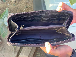 กระเป๋าสตางค์หนังสไตล์ตะวันตกงานประดิษฐ์ทำมือกระเป๋าคลัทช์หนังสีน้ำตาลงานแฮนด์เมด - Product Image 6