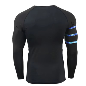 OEM directo de fábrica cómodo de los hombres Fitness Rash Guard compresión MMA ropa deportiva para BJJ artes marciales logotipo personalizado - Product Image 6