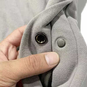 Pantalones personalizados para hombre, ropa de calle de alta calidad, pantalones de chándal para correr con botones laterales, pantalones de chándal holgados de algodón para hombre - Product Image 3