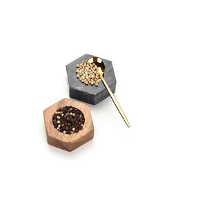 Cuenco suger de mármol para el hogar, herramientas de cocina, salero y pimienta, cuenco de almacenamiento de azúcar, juego de frascos de especias para restaurante, uso - Product Image 4