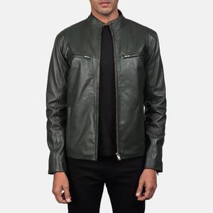 Manteau en cuir personnalisé avec simili-cuir pour hommes de grande taille Vestes en cuir à la mode pour hommes avec logo personnalisé Veste pour hommes - Product Image 2