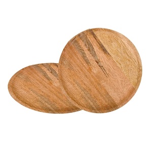 Assiette en bois de manguier plaqué pour la décoration de table de mariage, vaisselle et assiettes, pièce de haute qualité, 100% faite à la main - Product Image 6