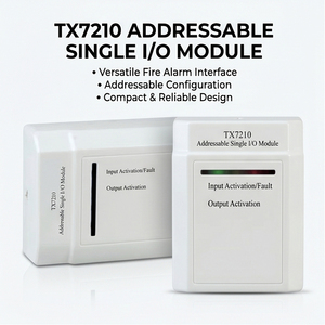 Module d'entrée/sortie adressable homologué LPCB pour système d'alarme incendie intelligent - Product Image 1