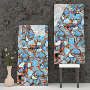Des couleurs vives conceptions personnalisées carreaux de porcelaine vitrifiés fabrication en Inde pour les toilettes publiques. - Product Image 1