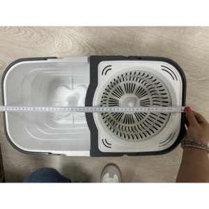 19L Double Bucket for Spin <b>Mop</b> Set with Clean & Dirty Water Separation System Floor Cleaning Tool - Product Image 3