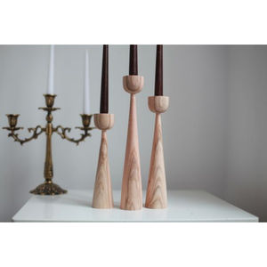 Portavelas de madera con forma personalizada, diseño elegante, portavelas de madera decorativo para el hogar al precio más barato - Product Image 3