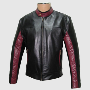 Veste de moto en cuir véritable vintage décontractée pour homme, mode élégante, couleur personnalisée, design personnalisé, anti-UV - Product Image 3