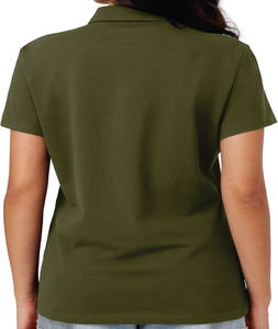 Polo à manches courtes en coton mélangé classique pour femmes hommes pour polo en tricot de coton imprimé col décontracté à pointe grand S - Product Image 2