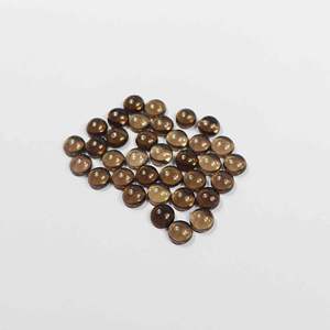 อัญมณีสีน้ำตาลเรียบหลวมสำหรับทำเครื่องประดับอัญมณีสีฟ้าขาวสูง8มม. ทำจากหินควอทซ์สโมคกี้ธรรมชาติ - Product Image 5