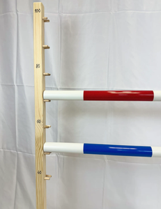 Ngựa tập luyện thể thao 100cm có giá đỡ bằng gỗ chắc chắn và chiều cao có thể điều chỉnh, dùng được trong nhà/ngoài trời - Product Image 3