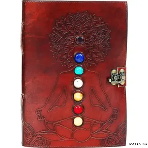 Embossed and Stone Deckle Edge Paper <b>Journal</b> Leather Sketch Book Leather Notebook Leather <b>Journal</b> for Man and Women - Product Image 1
