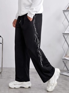 Pantalones de chándal de pana informales con estampado personalizado para hombre, pantalones de Jogger de gran tamaño elásticos para gimnasio, correr, uso apilado - Product Image 4