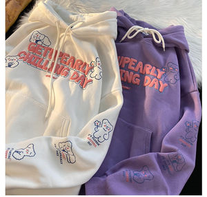 Sudadera con Capucha y Cuello Redondo, 360g Poliéster/Algodón, Diseño Estampado Personalizado, Ropa Urbana DTG, Transpirable, Talla Grande para Hombre - Product Image 2